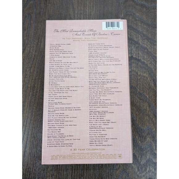 1991 Boxed Disc Set Barbra Streisand CDs Just for the Record Hits 1960s-1980s - Picture 11 of 14